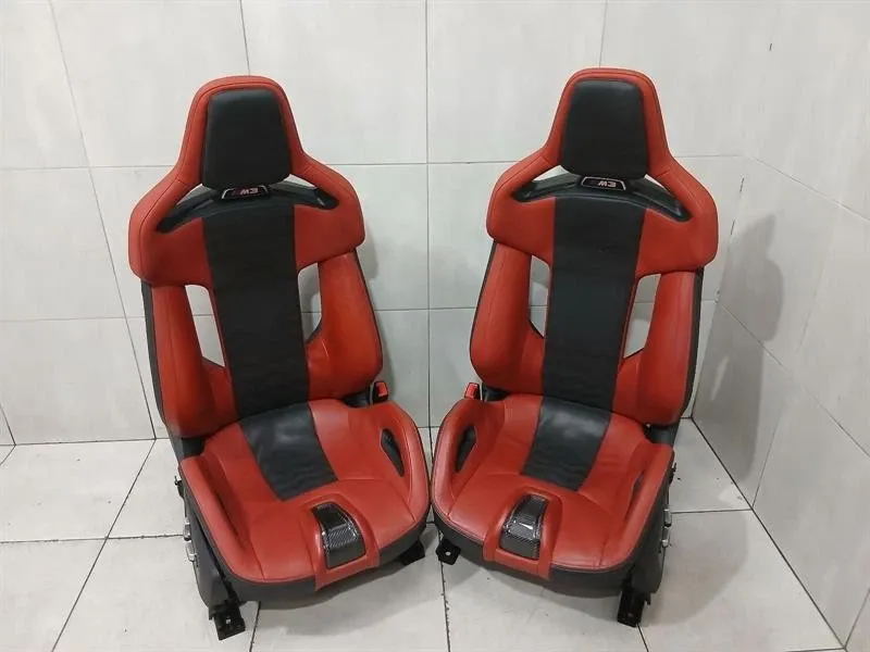 BMW G80 M3 Carbon Bucket Seats Fiona Red Interior OEM BMW G80 M3 Carbon Bucket Seats Fiona Red Interior OEM