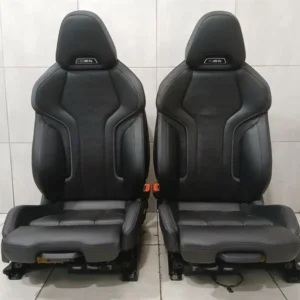 BMW G82 M4 / G22 4 Series Front Sport Seats – Black Leather Interior