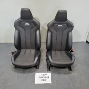OEM BMW F82 M4 Front Driver & Passenger Sport Seats Carbon Structure Cloth Set