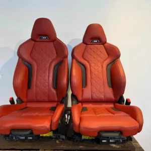 OEM 2020–2024 BMW M8 F93 Gran Coupe Merino Red Complete Interior Set